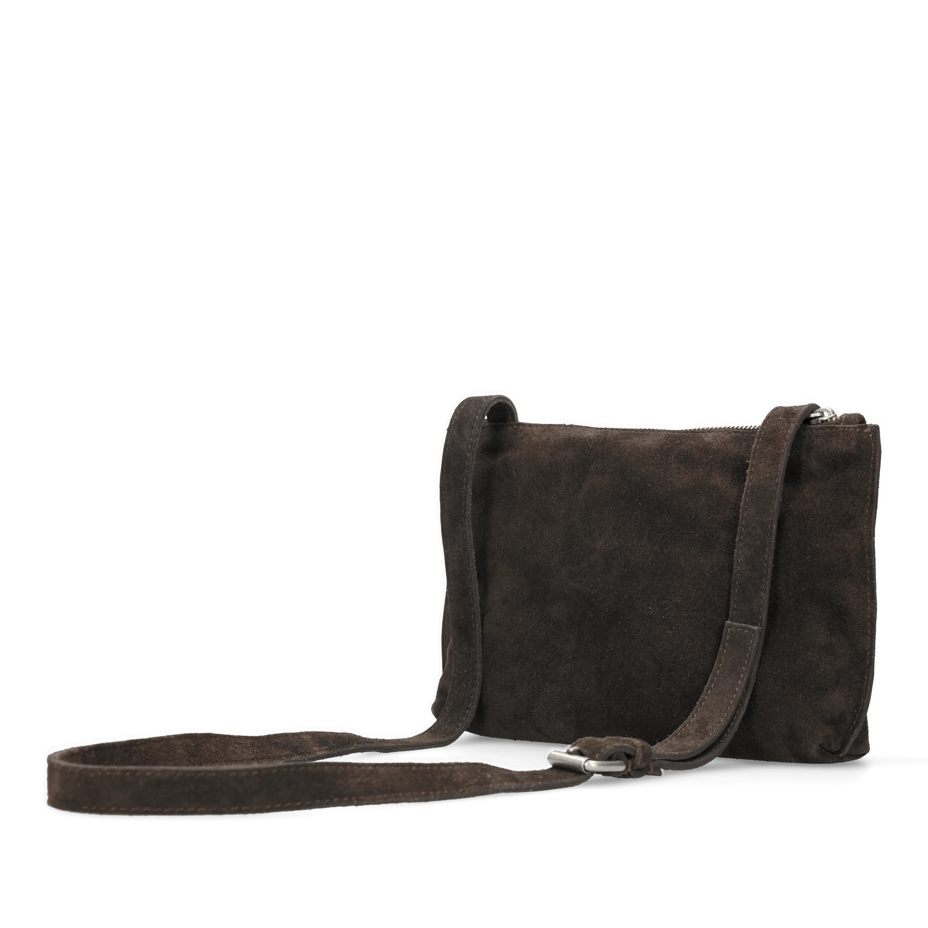 FESTIVAL BIG Crossbody oiled suede Dark Brown