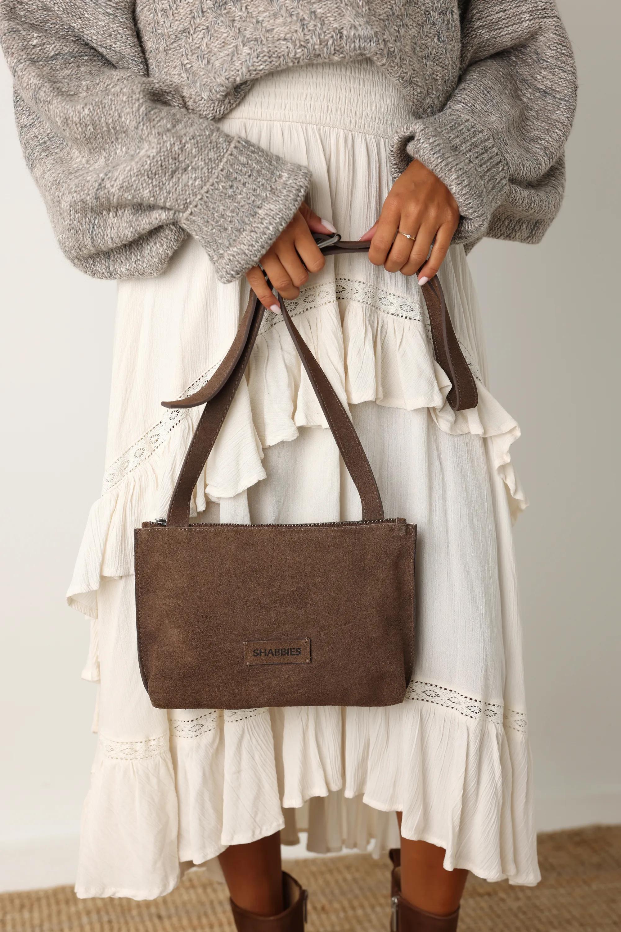 FESTIVAL BIG Crossbody oiled suede Taupe