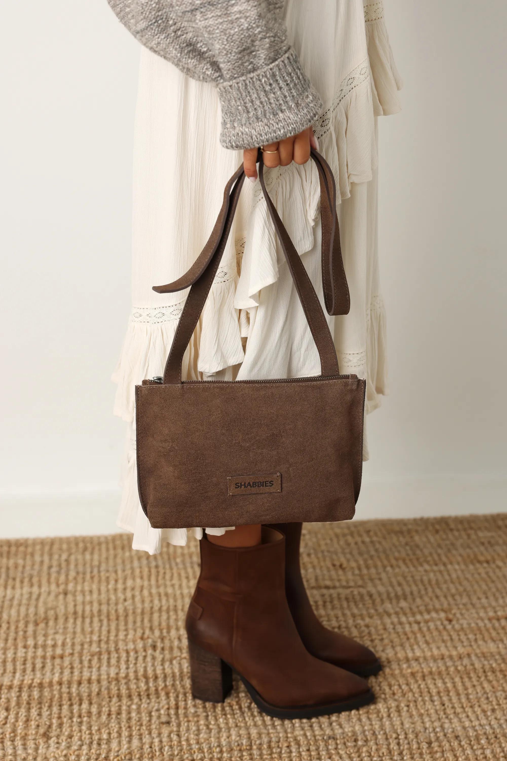 FESTIVAL BIG Crossbody oiled suede Taupe