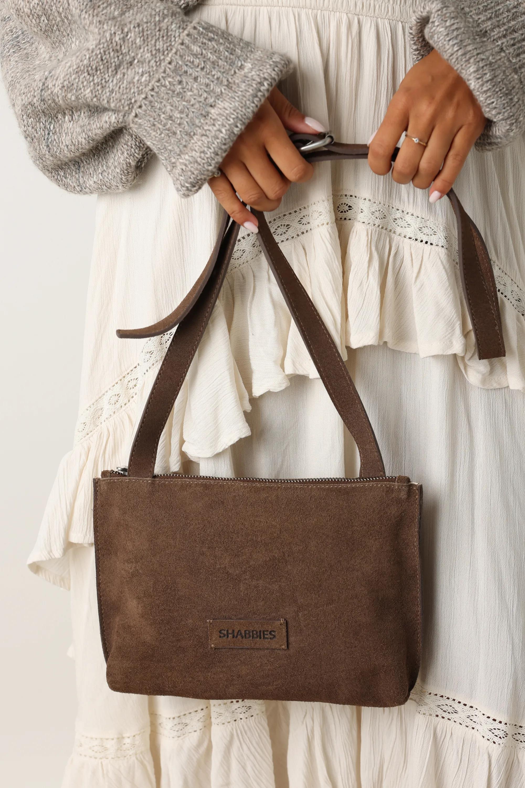 FESTIVAL BIG Crossbody oiled suede Taupe