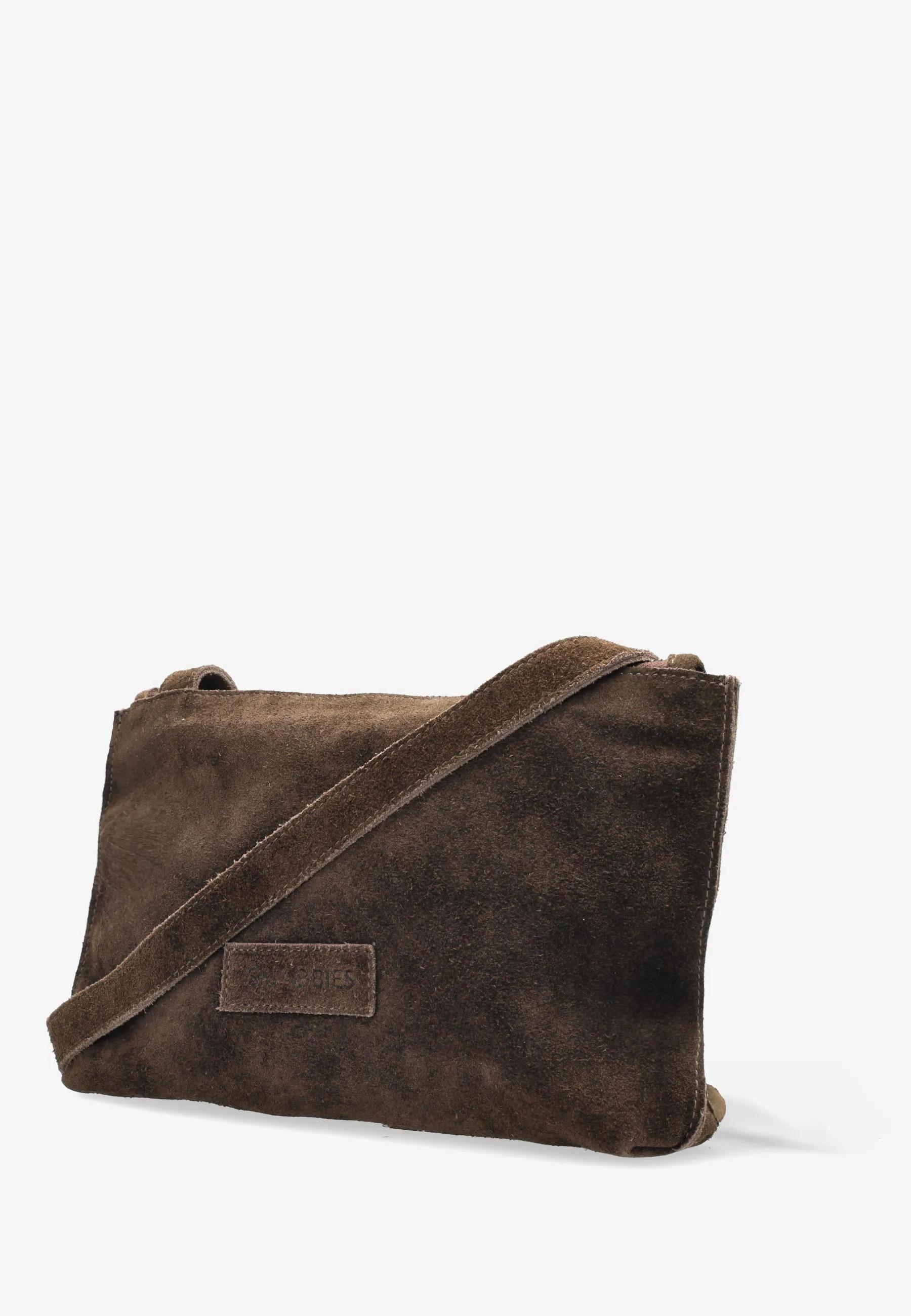 Festival Big Oiled Suede Bag Dark Brown