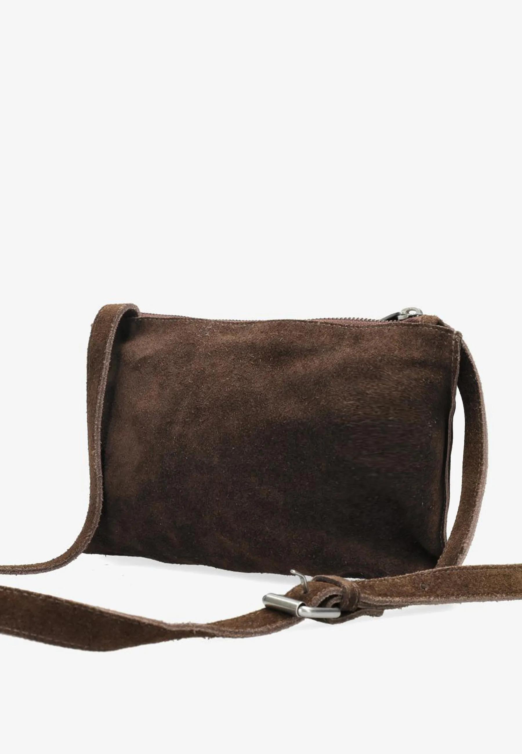 Festival Big Oiled Suede Bag Dark Brown
