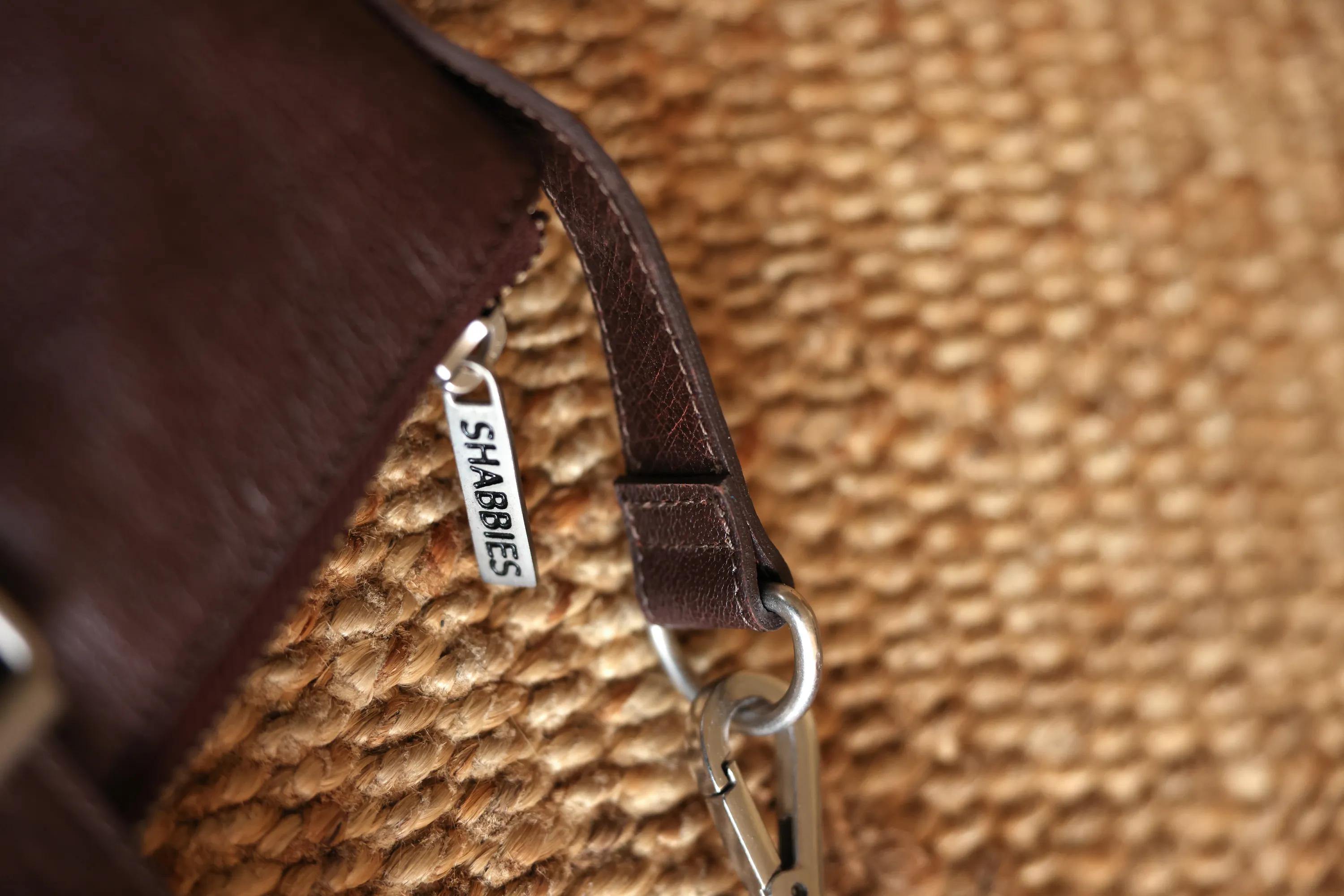 ESSIE STITCHED  Laptopbag leather Brown