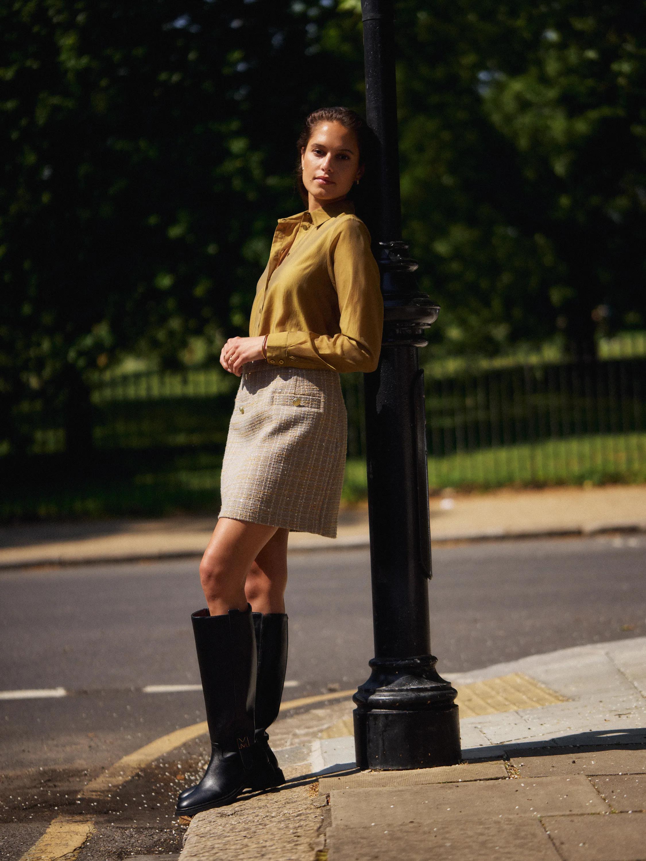 Tweed rok Multicolor