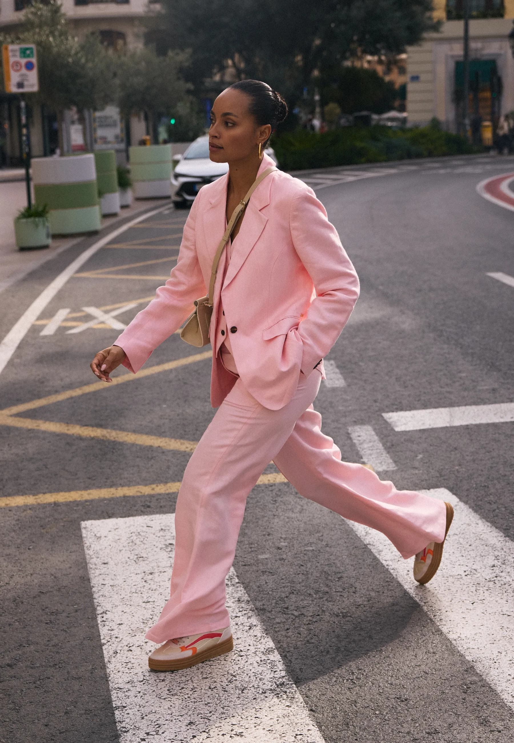 Linen Blazer Light Pink