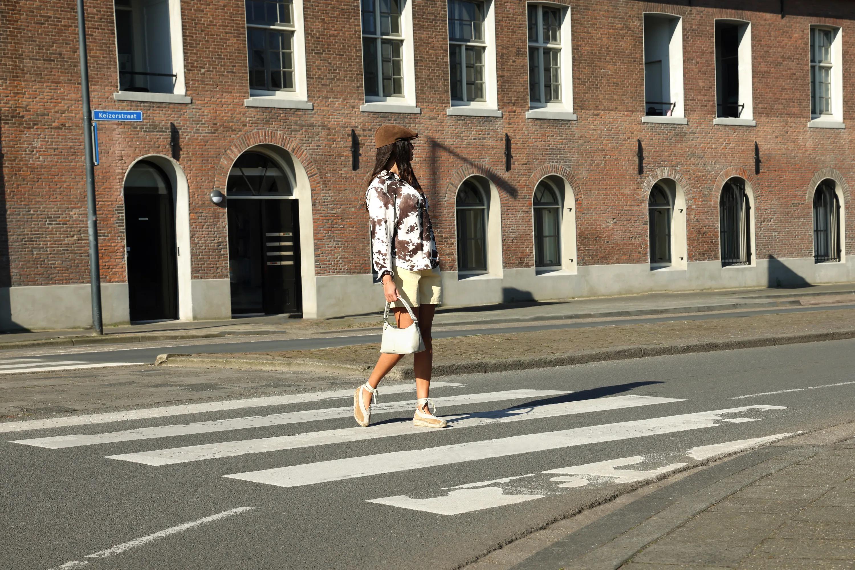 Palma Kimono suède Donker zand