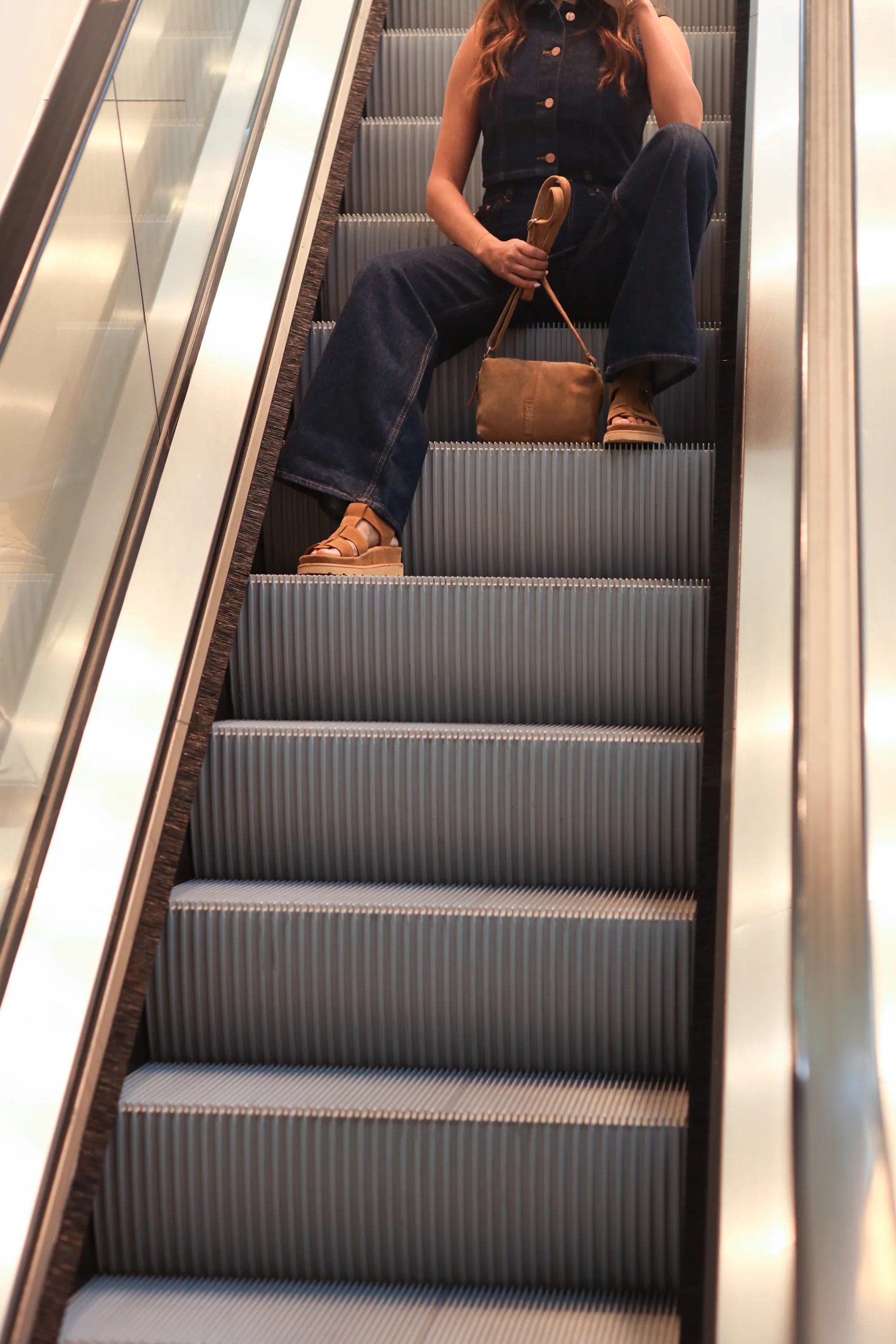 Wana Sandal Suede Cognac