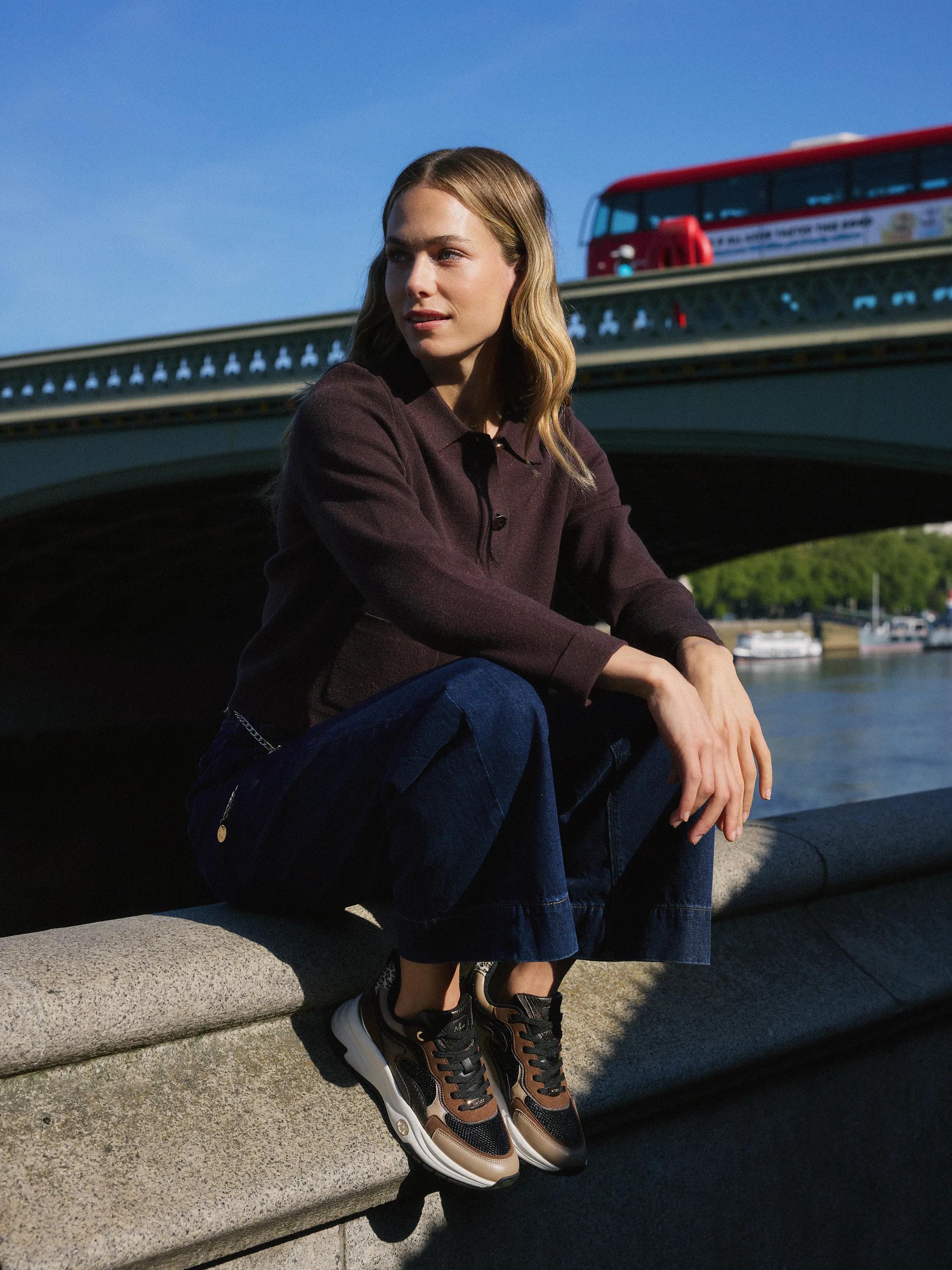 Wide-Leg Jeans Blue Stone