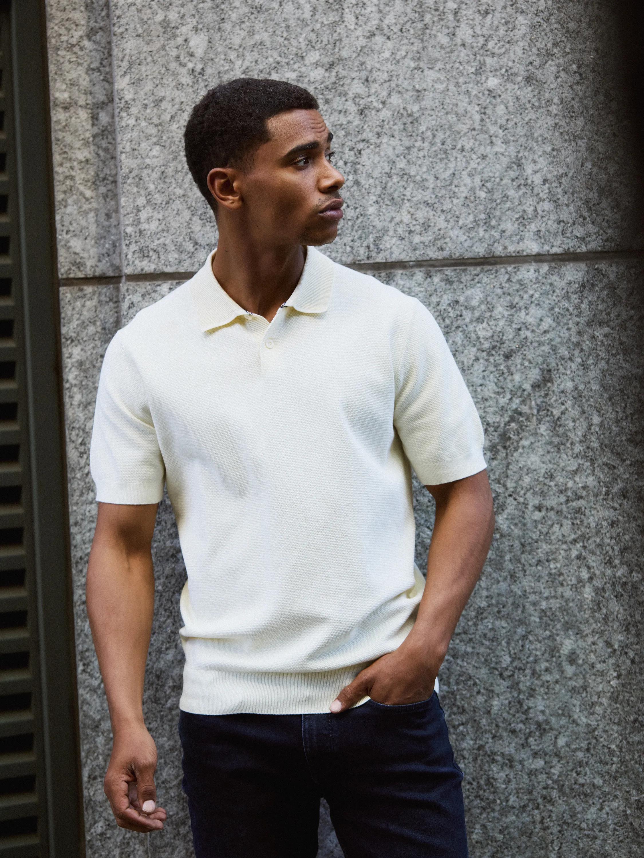 Knitted Polo Cream