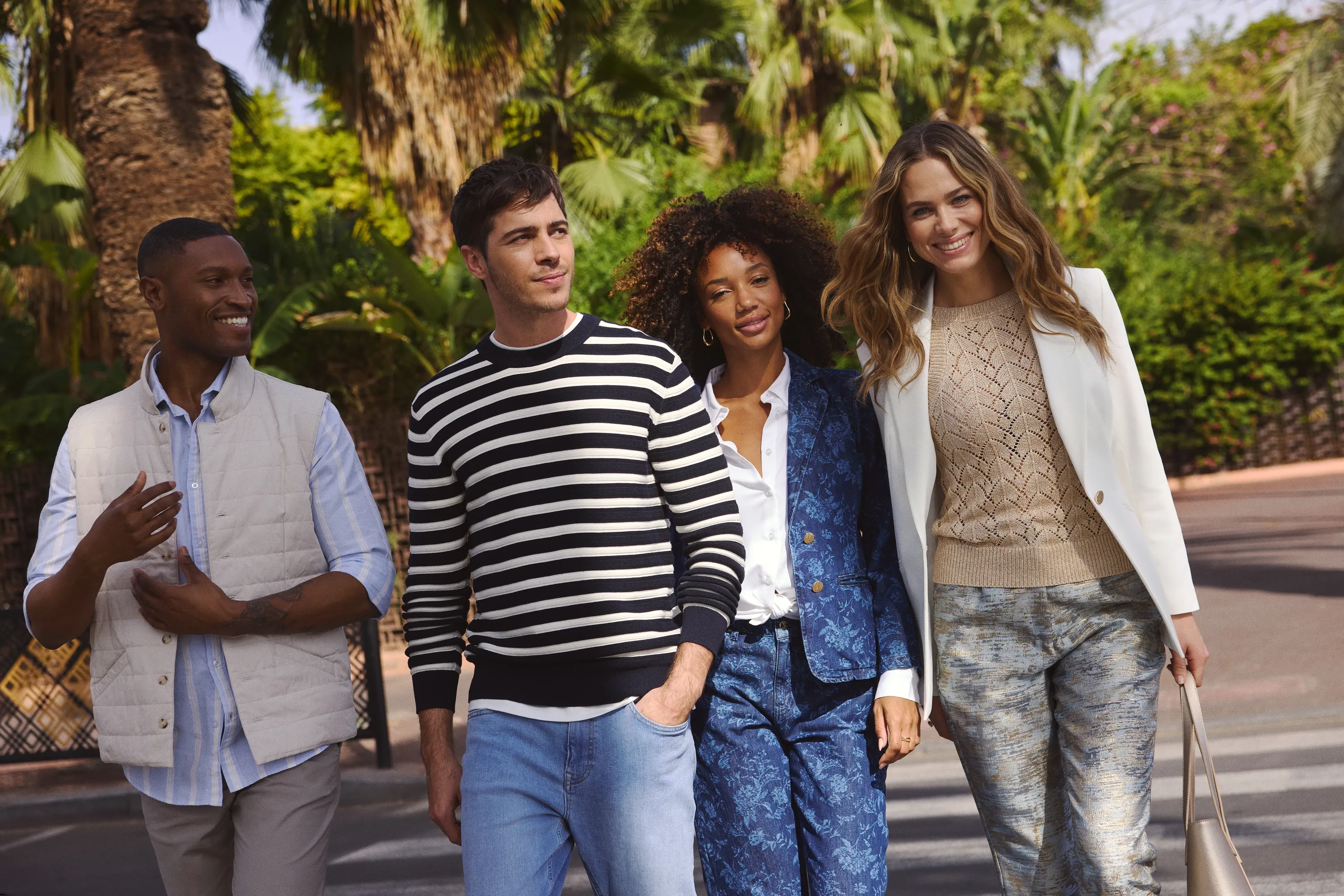 Allover Print Chino Pants Green Sage