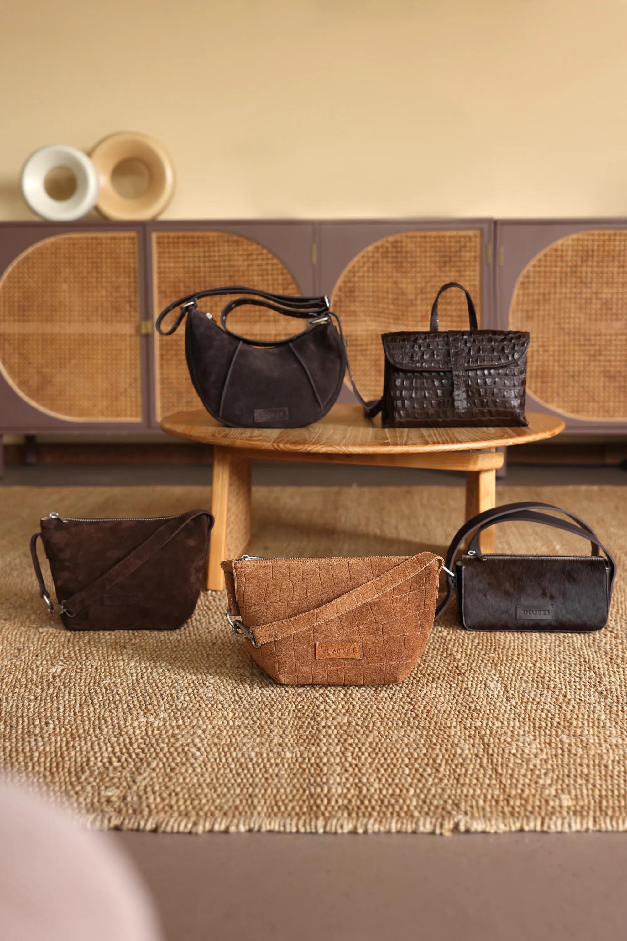 VENICE Shoulderbag Pony Leather Dark Brown