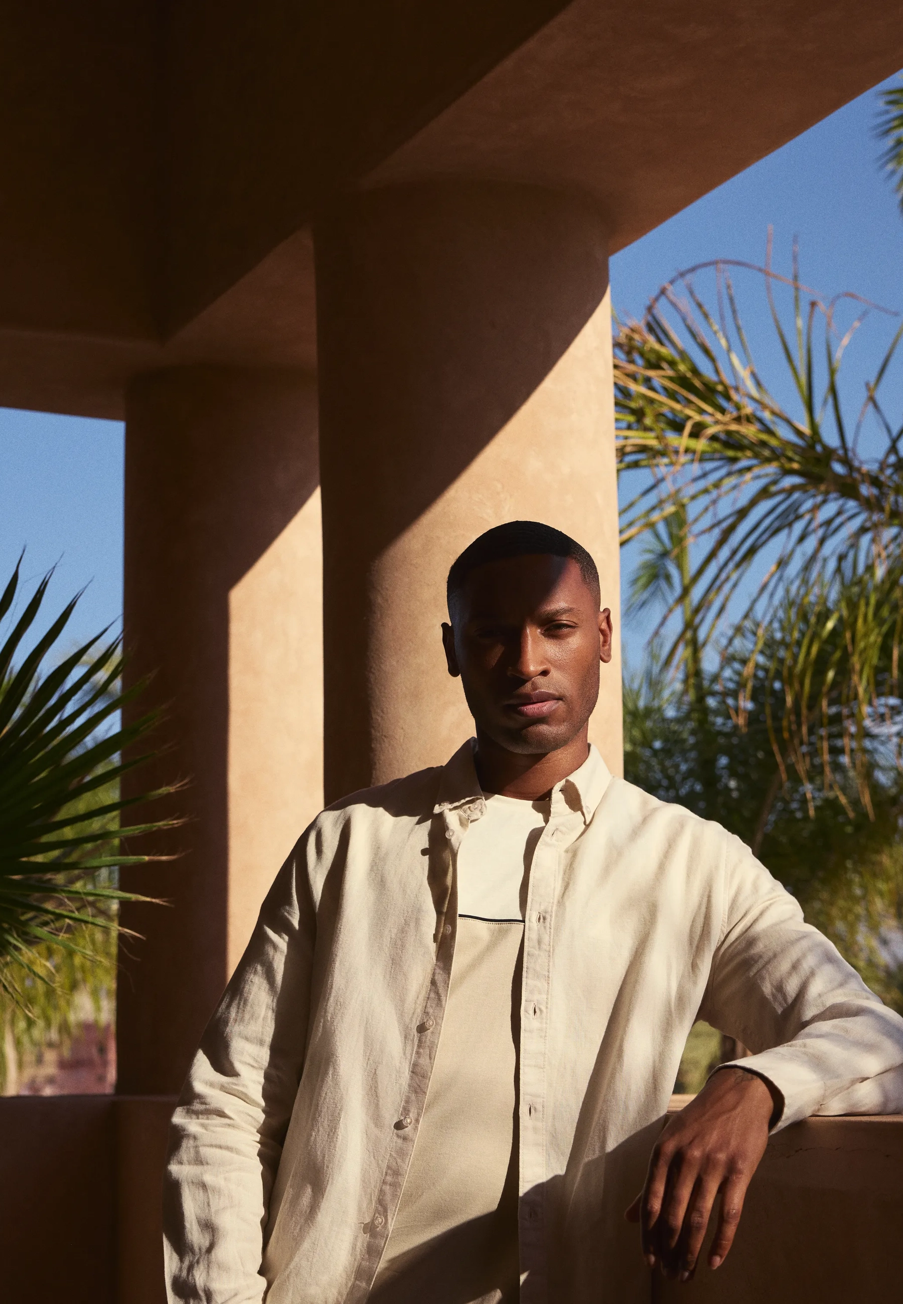 Colorblock T-shirt Regular Fit Sand