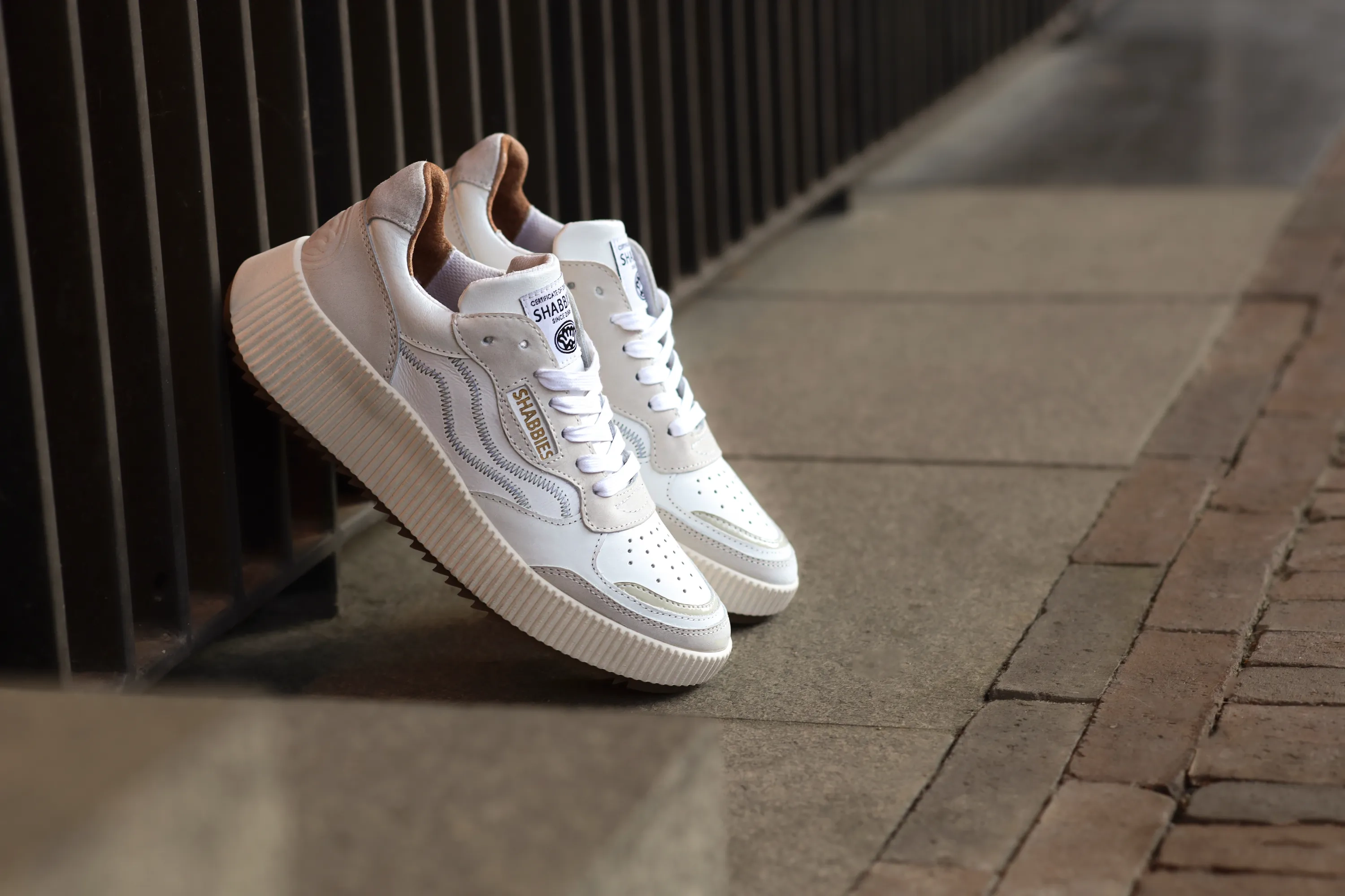 Chavi Ziggi sneaker Nubuck Wit/Beige