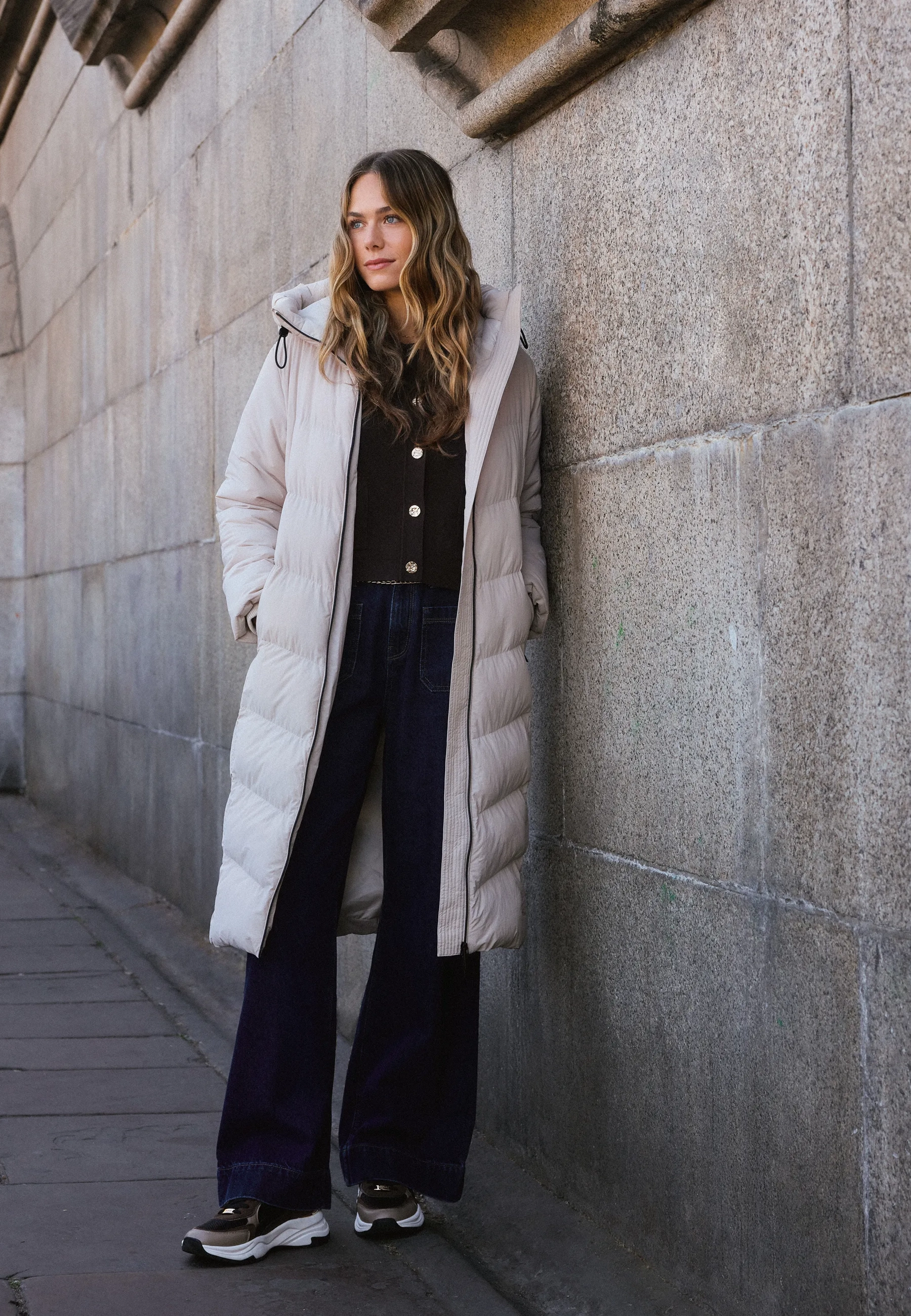 Mexx Women | Light tan quilted puffer coat