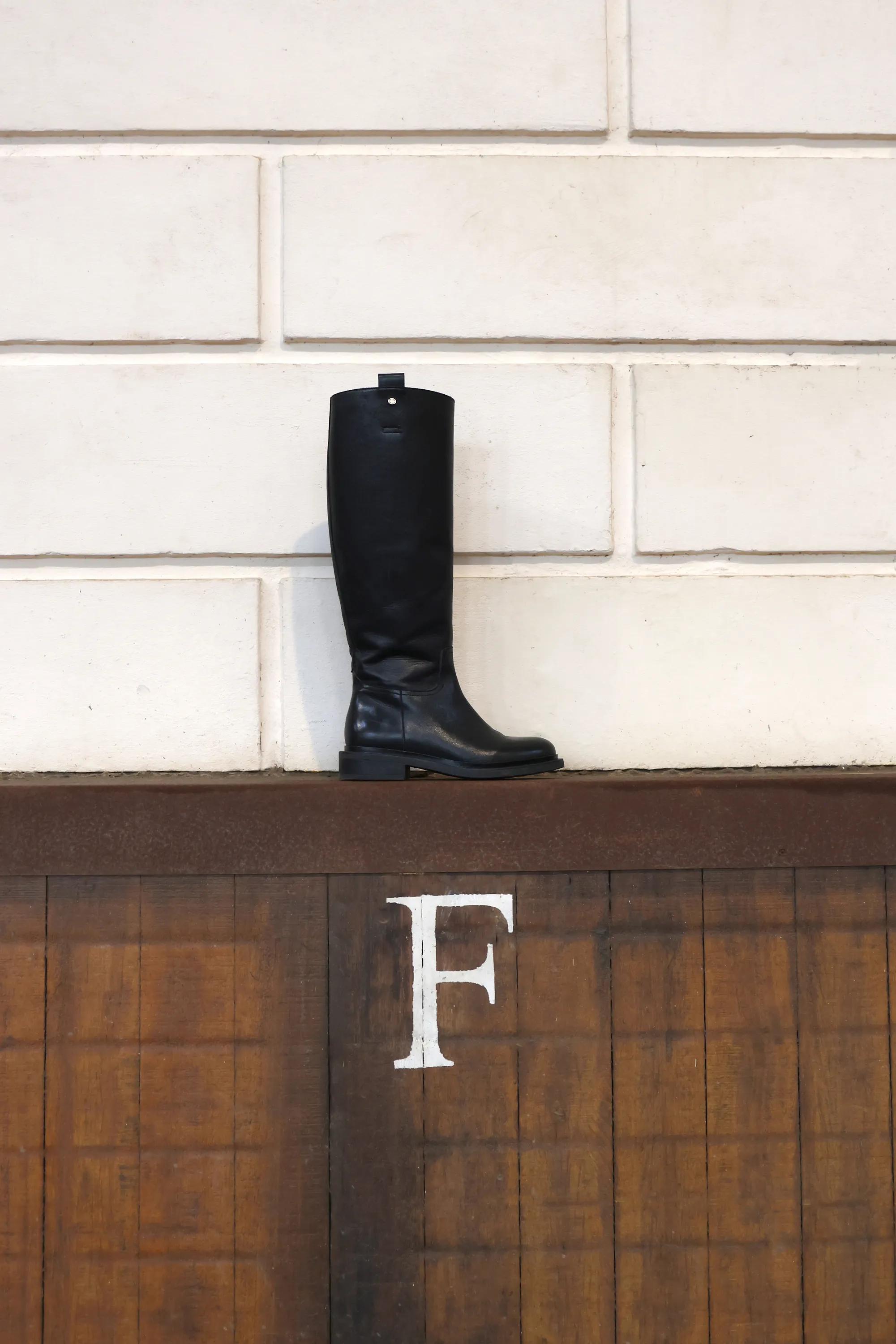 Fossee Amazone Boot Nappa-Leder Schwarz