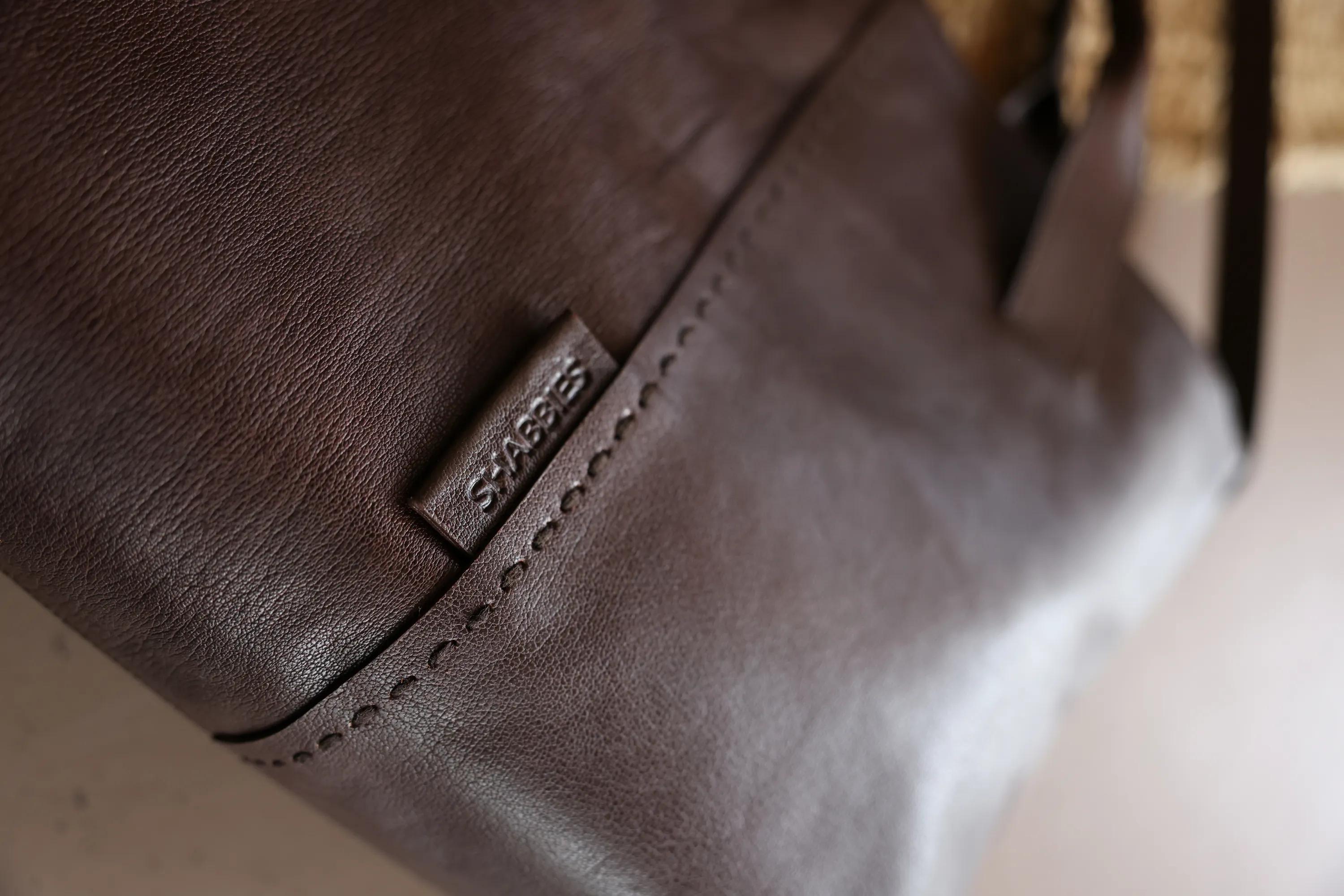 ESSIE STITCHED  Laptopbag leather Brown