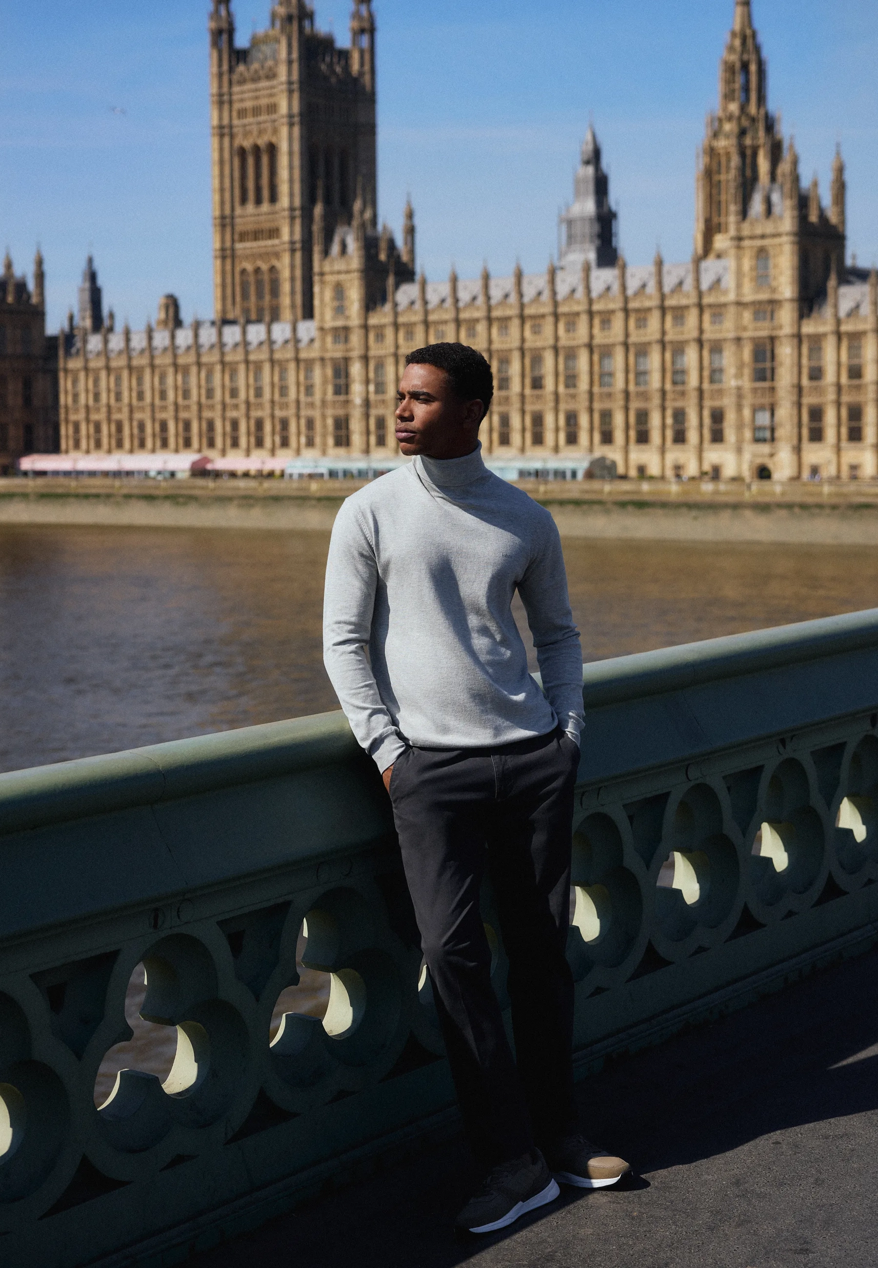 Nebo Chino Pants Mid Navy