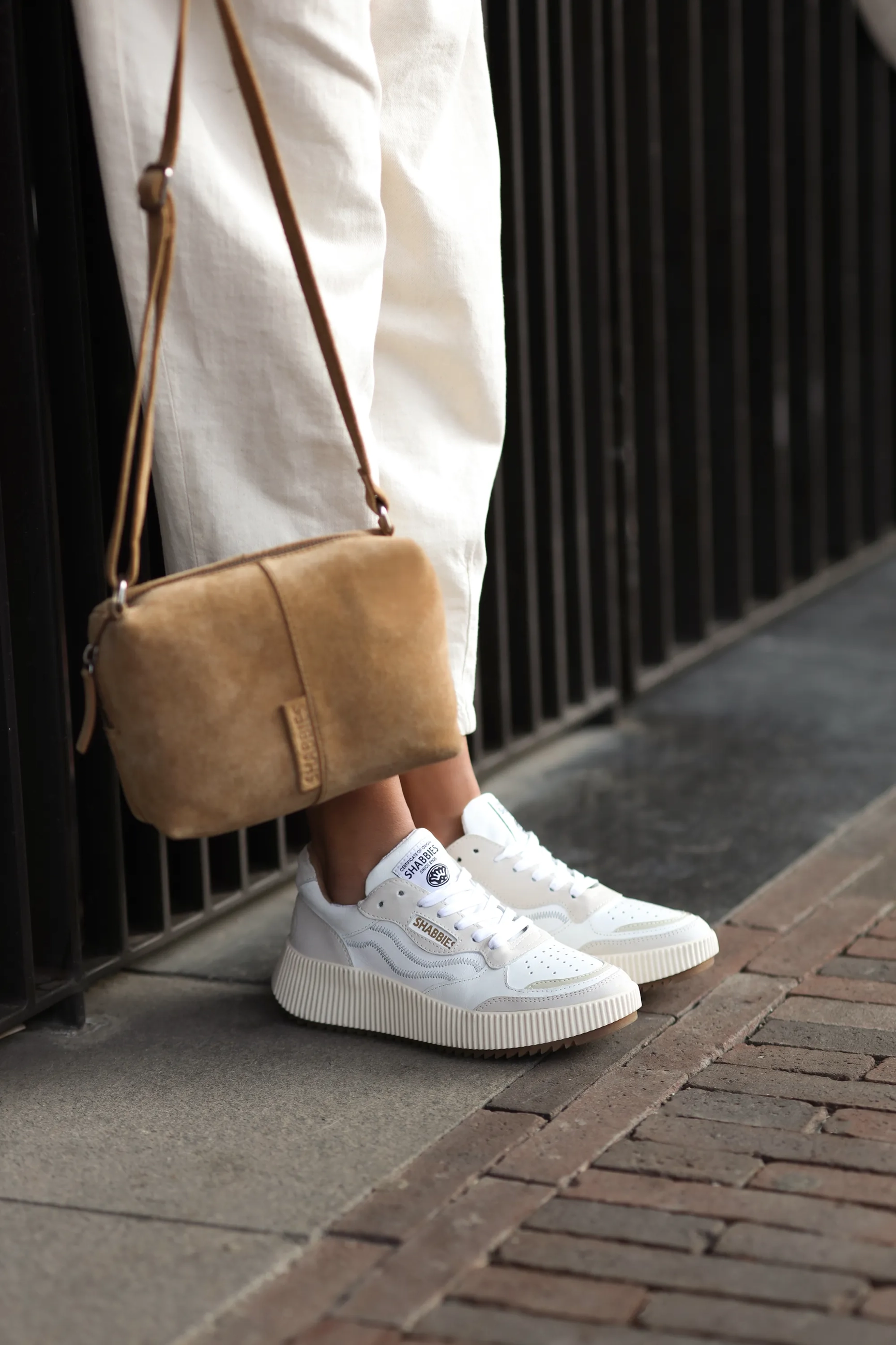 Chavi Ziggi sneaker Nubuck Wit/Beige