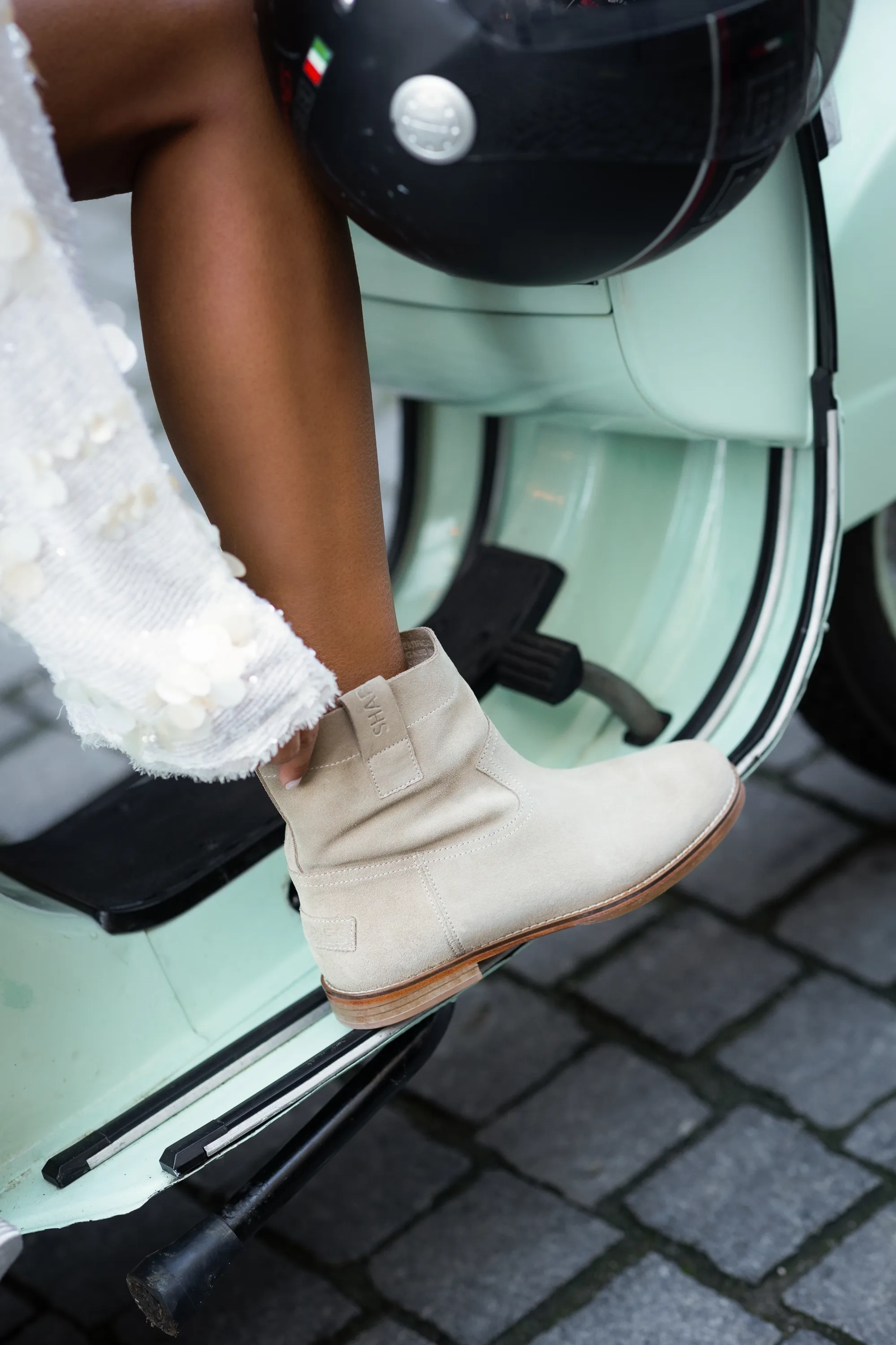 Festi Ankie enkellaars Suède Zand