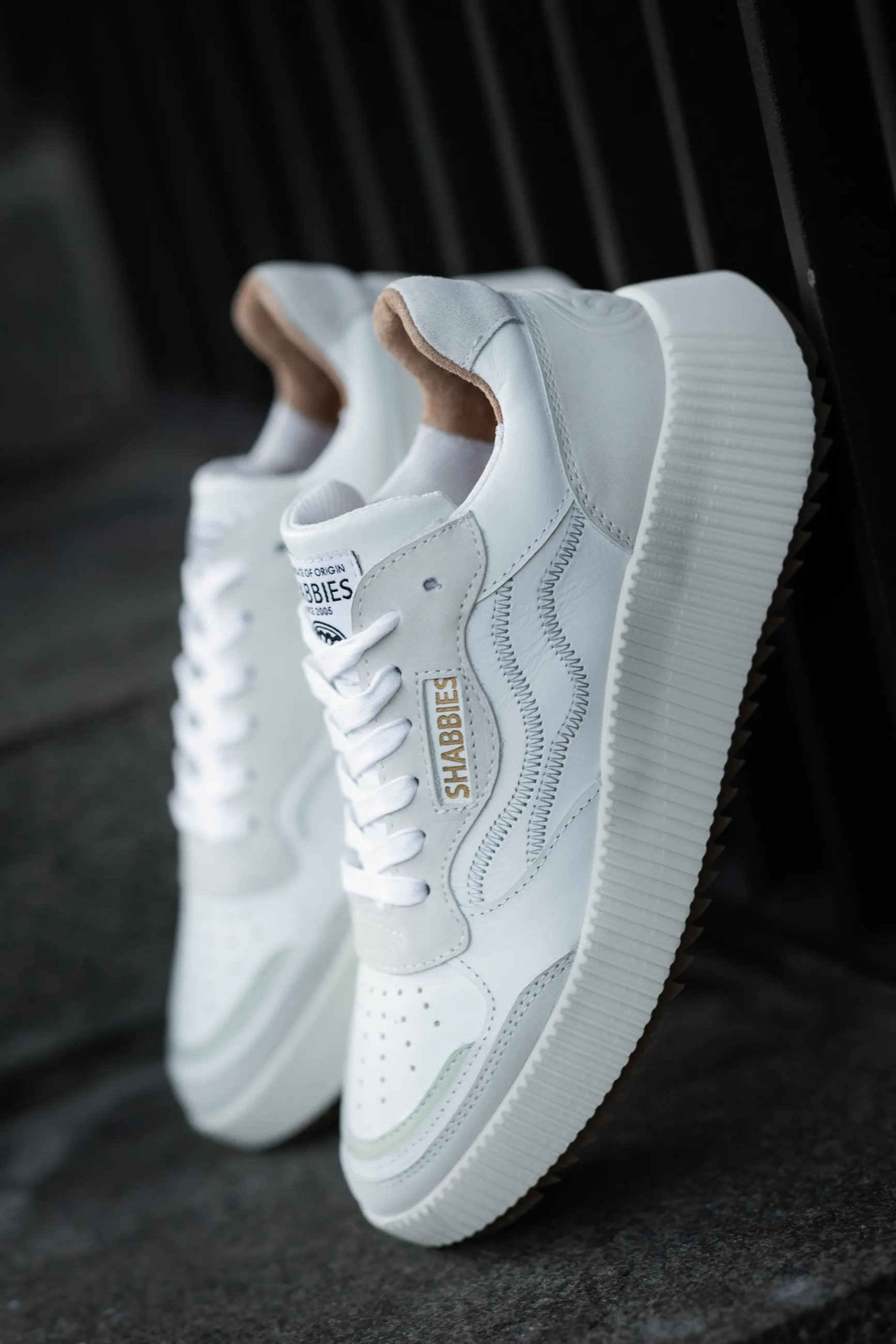 Chavi Ziggi sneaker Nubuck Wit/Beige